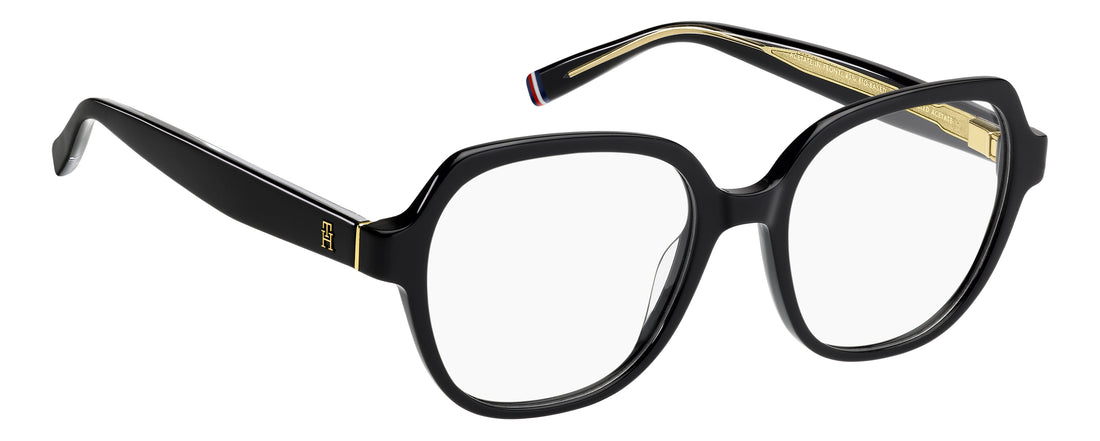 Brillen tommy hilfiger th 2401 807 negro square femenino größe 51mm - Detailansicht