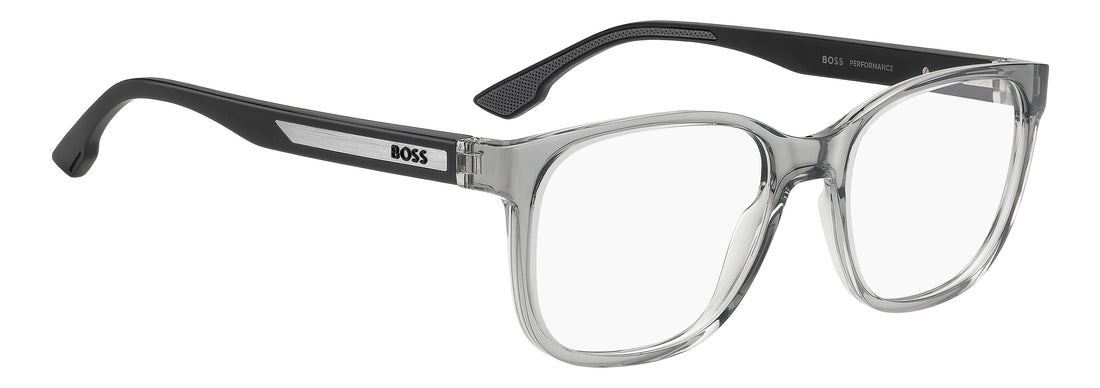 Lunettes de vue hugo boss boss 1990 kb7 gris rectangular masculino taille 55mm - Vue détaillée