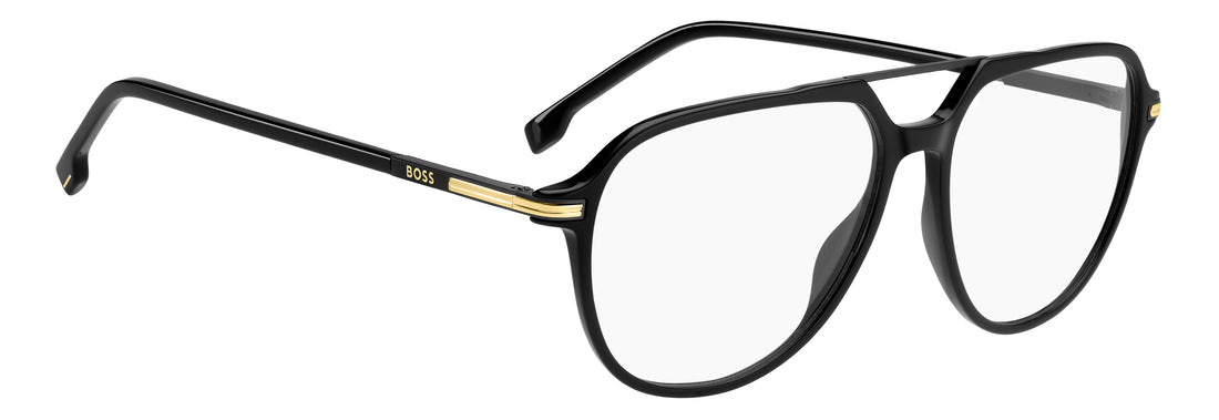 Lunettes de vue hugo boss boss 2009 807 negro square masculino taille 58mm - Vue détaillée