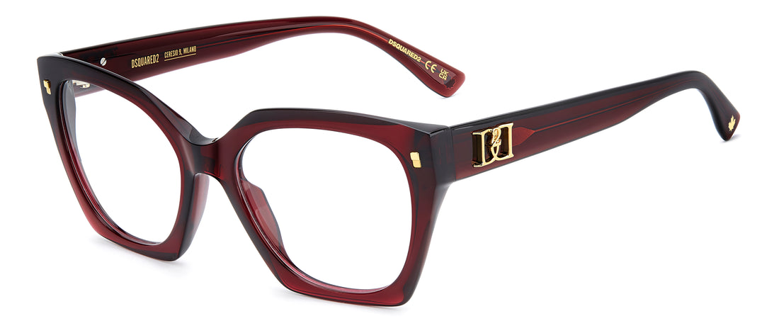 Lunettes de vue dsquared2 d2 0228 lhf burdeos square femenino taille 54mm - Vue principale