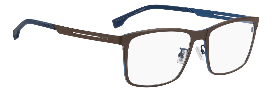 Brillen hugo boss boss 1999/g 800 marron rectangular masculino größe 57mm - Detailansicht