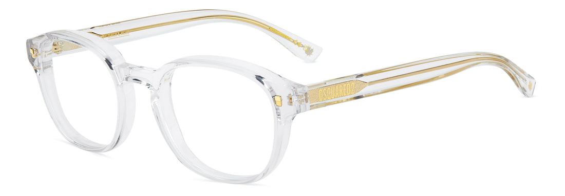 Lunettes de vue dsquared2 d2 0223 900 transparente rectangular masculino taille 51mm - Vue principale