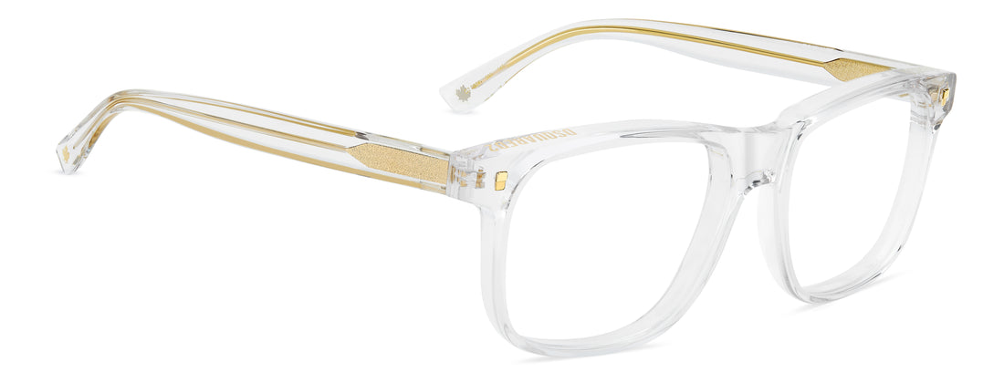 Lunettes de vue dsquared2 d2 0224 900 transparente rectangular masculino taille 55mm - Vue détaillée