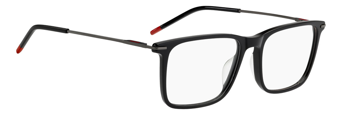 Lunettes de vue hugo hg 1431/g 807 negro rectangular masculino taille 55mm - Vue détaillée