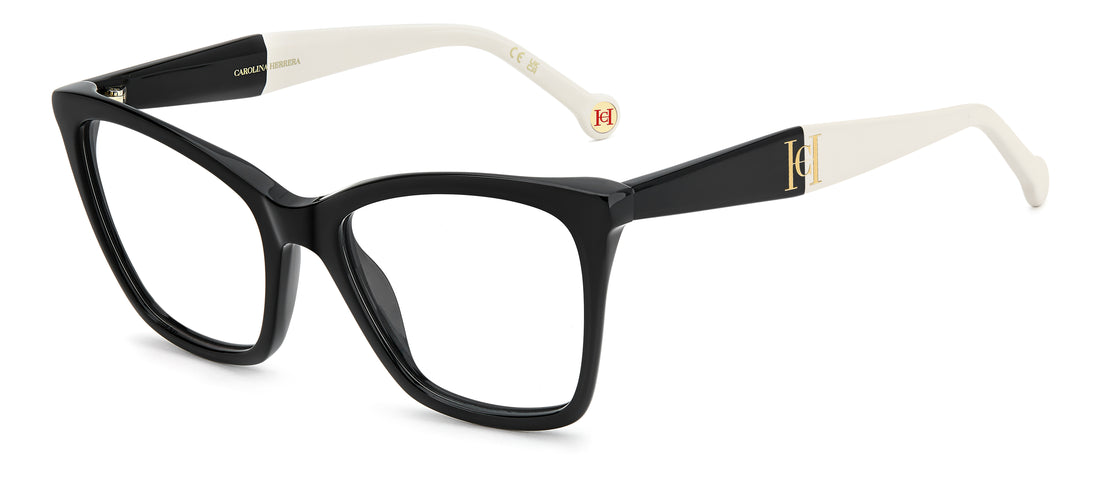 Brillen carolina herrera her 0419 807 negro rectangular femenino größe 53mm - Hauptansicht