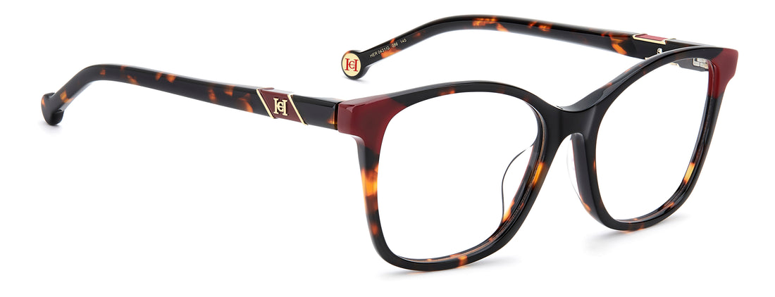 Lunettes de vue carolina herrera her 0431/g 086 havana rectangular femenino taille 53mm - Vue détaillée