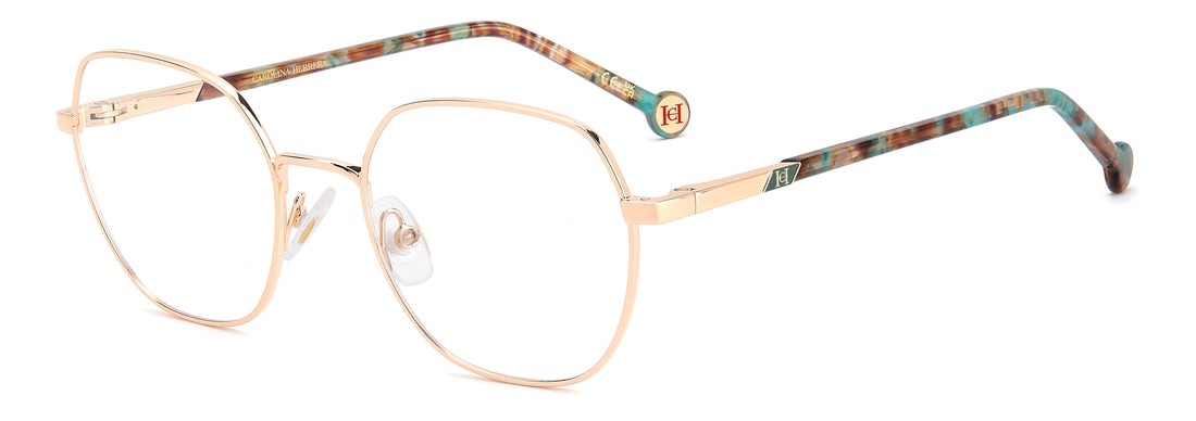 Lunettes de vue carolina herrera her 0433 ddb dorado rectangular femenino taille 52mm - Vue principale