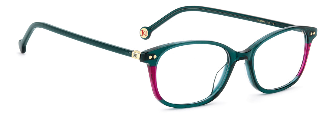 Lunettes de vue carolina herrera her 0435 1ed verde rectangular femenino taille 52mm - Vue détaillée