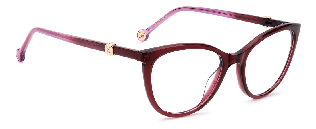 Lunettes de vue carolina herrera her 0437 lhf burdeos cat eye femenino taille 52mm - Vue détaillée
