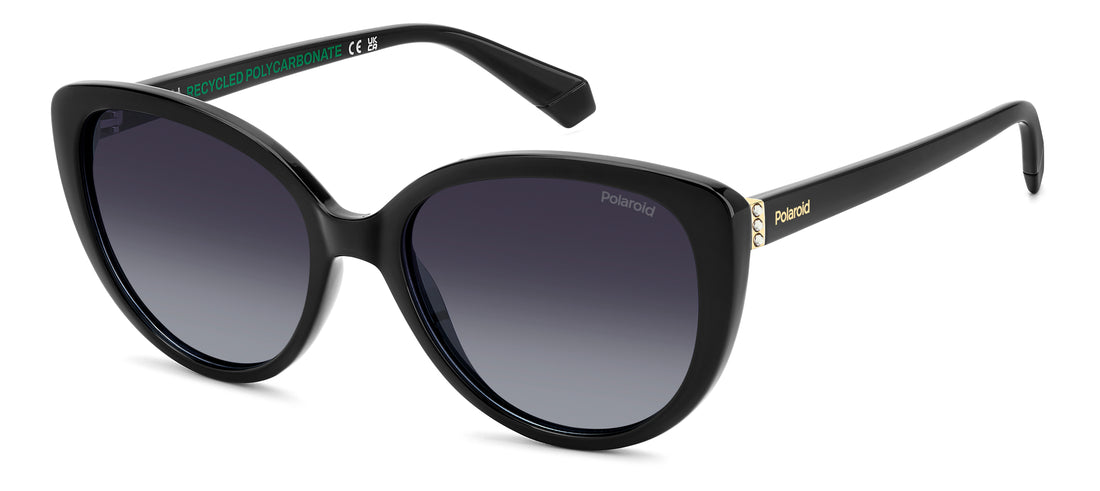 Óculos de sol polaroid pld 4176/s/x 807 wj negro cat eye femenino tamanho 56mm - Vista principal