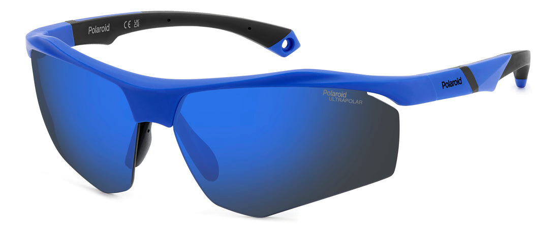 Gafas de sol polaroid pld 7055/s fll qg azul rectangular masculino talla 68mm - Vista principal