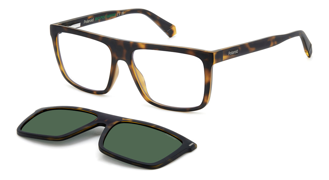 Sonnenbrillen polaroid pld 6230/cs n9p uc havana rectangular flat top masculino größe 56mm - Hauptansicht