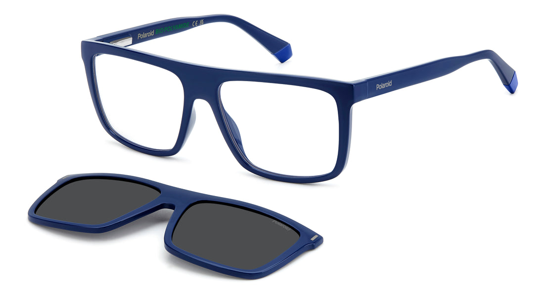 Gafas de sol polaroid pld 6230/cs pjp m9 azul rectangular flat top masculino talla 56mm - Vista principal