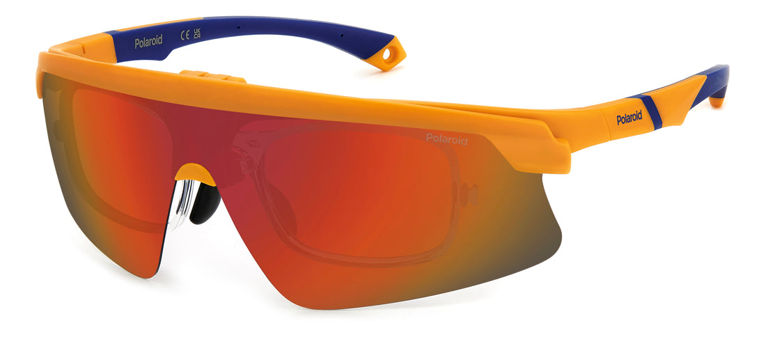 Sonnenbrillen polaroid pld 7056/ci/s 2m5 oz naranja rectangular masculino größe 99mm - Hauptansicht