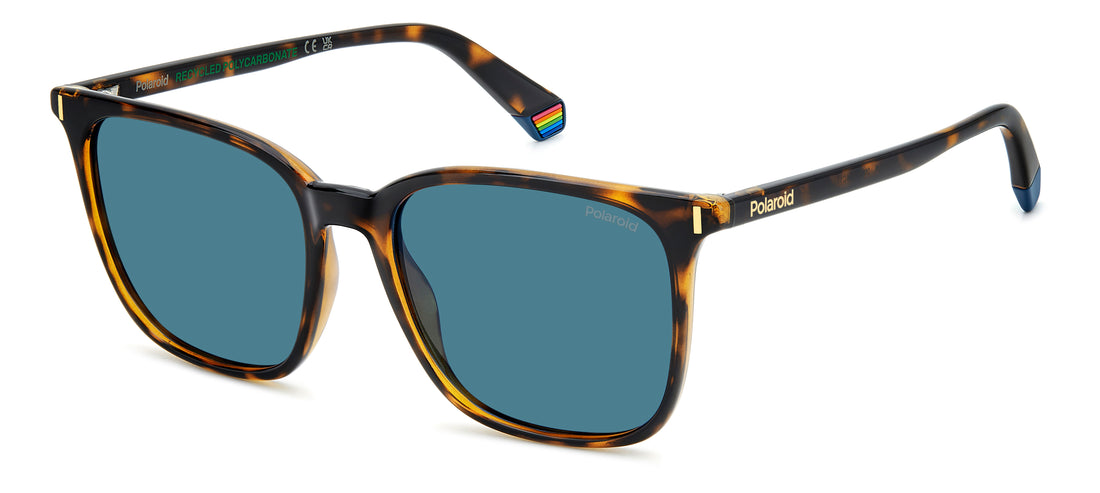 Sonnenbrillen polaroid pld 6226/s 086 c3 havana rectangular femenino größe 54mm - Hauptansicht