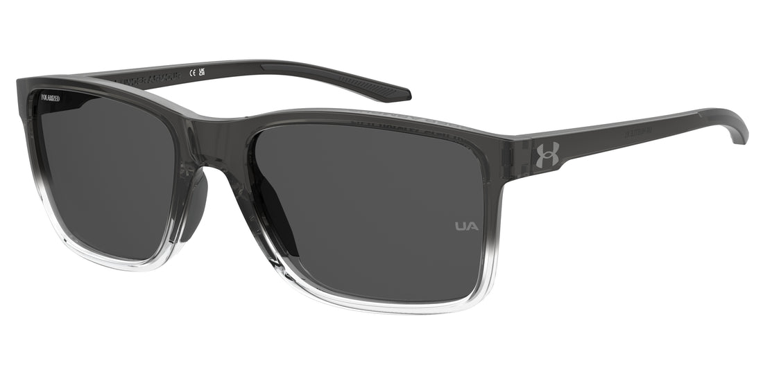 Lunettes de soleil under armour ua hustle xl fs2 m9 grey rectangular unisex taille 59mm - Vue principale