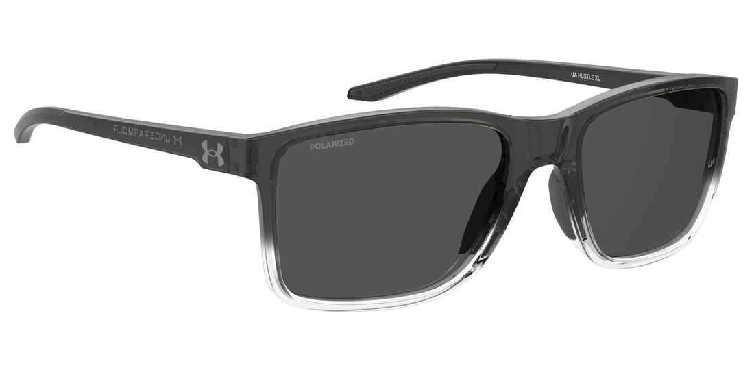 Lunettes de soleil under armour ua hustle xl fs2 m9 grey rectangular unisex taille 59mm - Vue détaillée