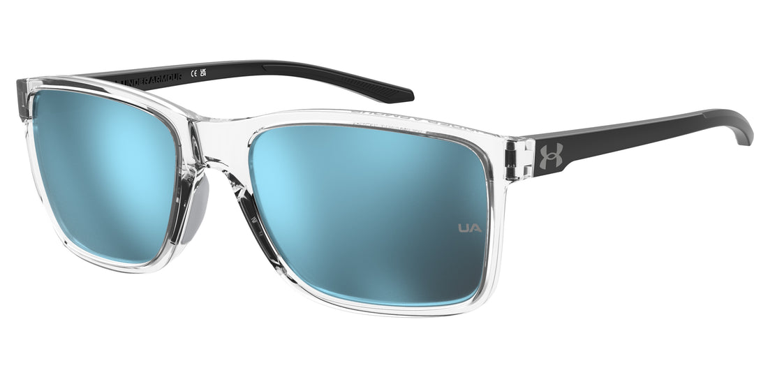 Lunettes de soleil under armour ua hustle xl mng z0 transparente rectangular unisex taille 59mm - Vue principale