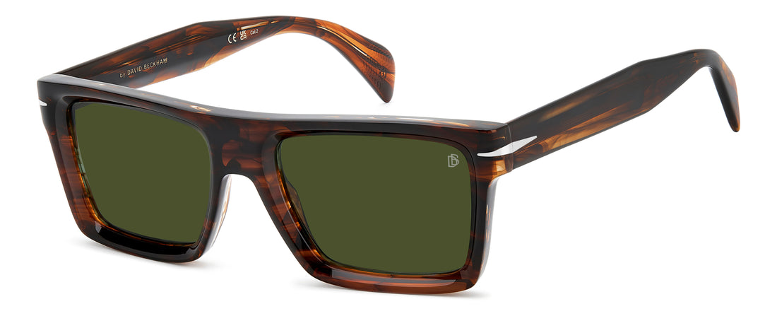 Sonnenbrillen david beckham db 7148/s ex4 qt marron rectangular masculino größe 53mm - Hauptansicht