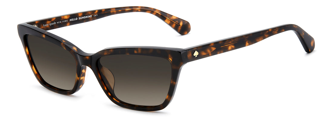 Lunettes de soleil kate spade ks aisha 2/s 086 ha havana rectangular femenino taille 55mm - Vue principale