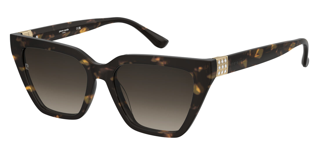 Sunglasses pierre cardin p.c. 8549/s 086 ha havana cat eye femenino size 54mm - Main view