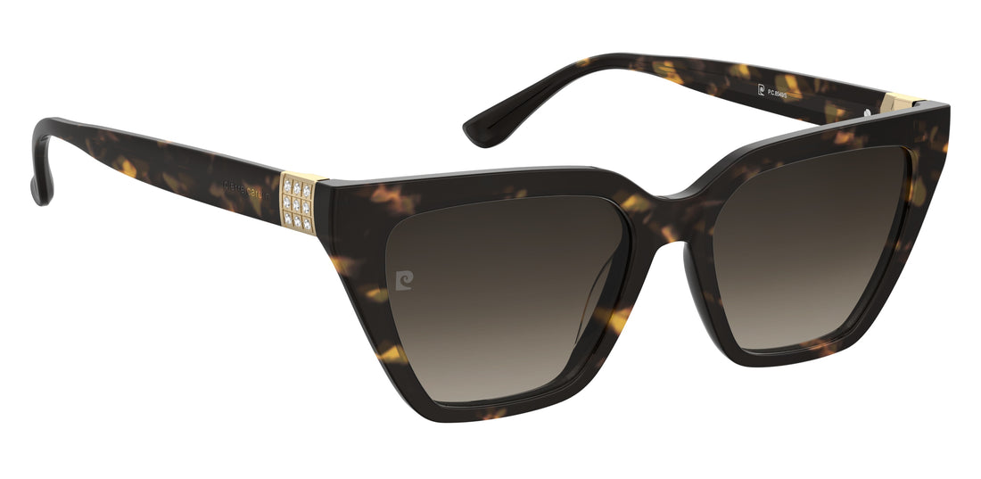 Sunglasses pierre cardin p.c. 8549/s 086 ha havana cat eye femenino size 54mm - Detailed view