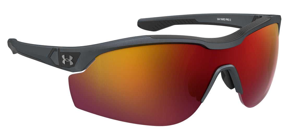 Lunettes de soleil under armour ua yard pro 2 4wc w3 grey rectangular masculino taille 99mm - Vue détaillée