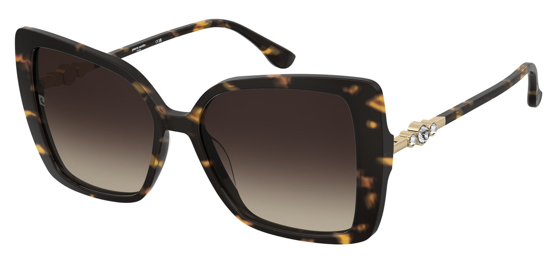 Sunglasses pierre cardin p.c. 8553/s 086 ha havana butterfly femenino size 56mm - Main view