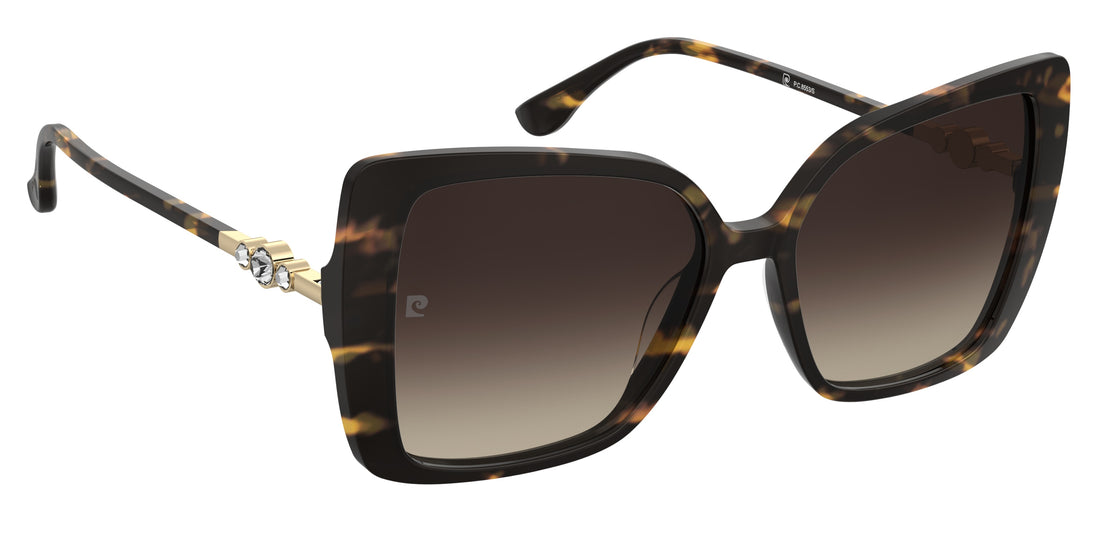 Sunglasses pierre cardin p.c. 8553/s 086 ha havana butterfly femenino size 56mm - Detailed view