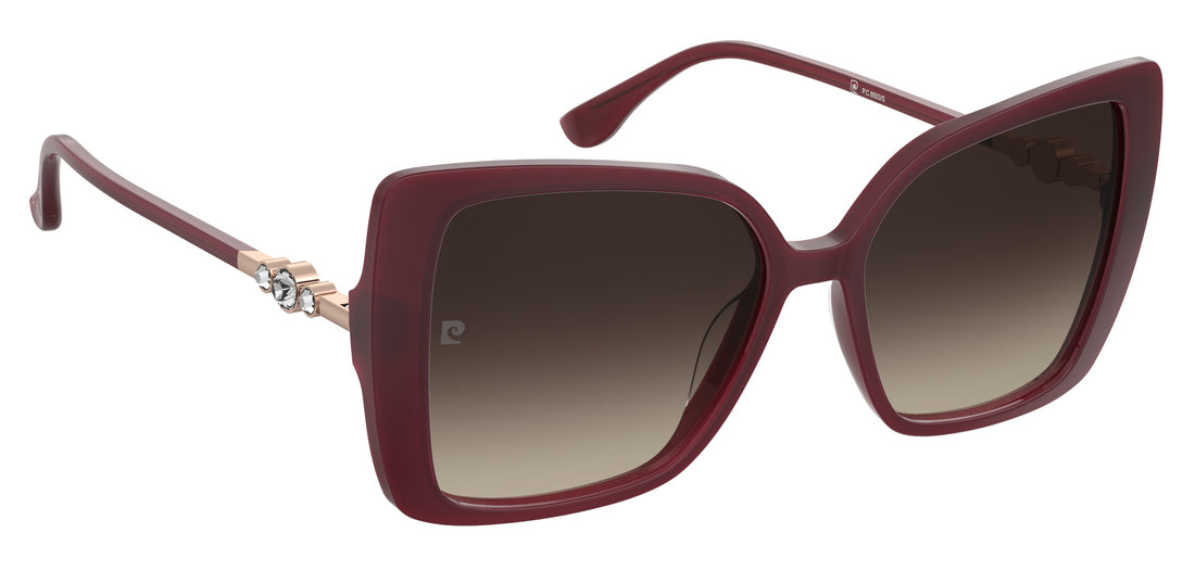Sunglasses pierre cardin p.c. 8553/s lhf ha burdeos butterfly femenino size 56mm - Detailed view