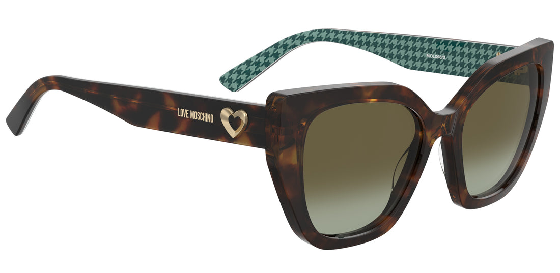 Occhiali da sole moschino love mol098/s 2vm bc estampado cat eye femenino taglia 54mm - Vista dettagliata