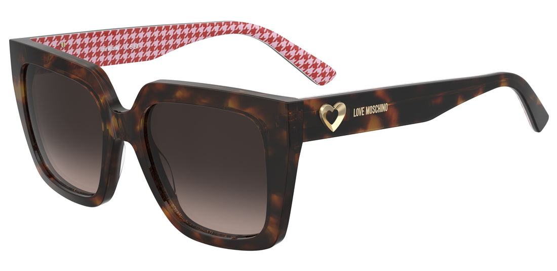 Occhiali da sole moschino love mol099/s 2vm ha estampado square femenino taglia 53mm - Vista principale