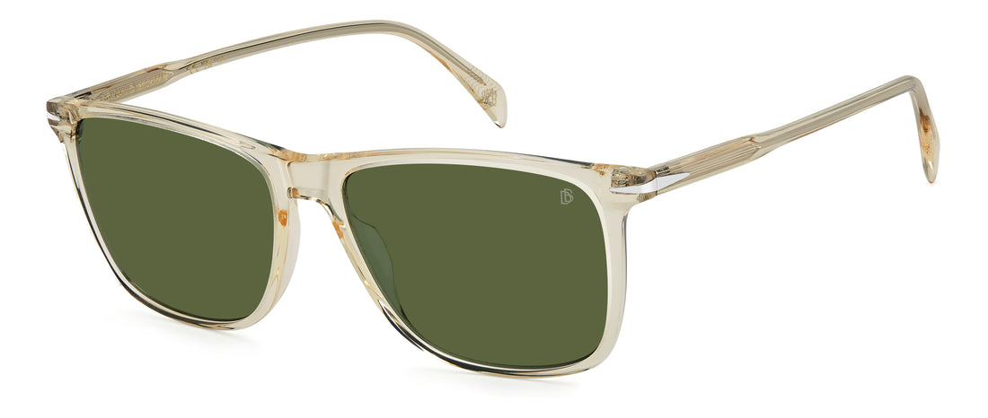 Sonnenbrillen david beckham db 1219/s 40g qt amarillo rectangular masculino größe 57mm - Hauptansicht