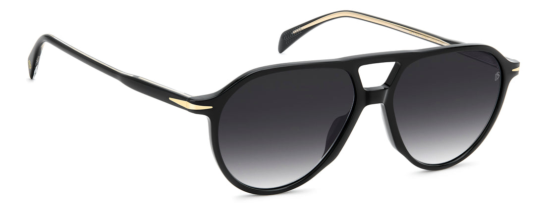 Sonnenbrillen david beckham db 1218/s 807 9o negro pilot masculino größe 56mm - Detailansicht