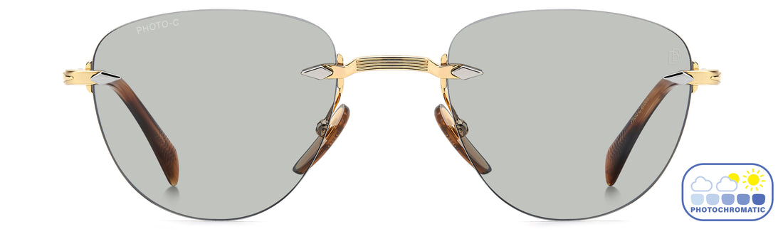 Occhiali da sole david beckham db 1224/s t5u 8j dorado square masculino taglia 51mm - Vista dettagliata