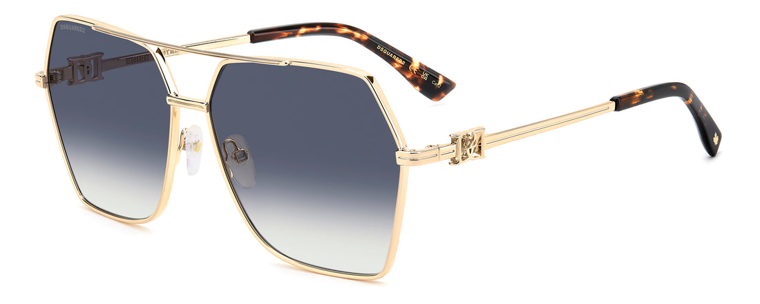 Gafas de sol dsquared2 d2 0206/s 000 08 dorado butterfly femenino talla 62mm - Vista principal