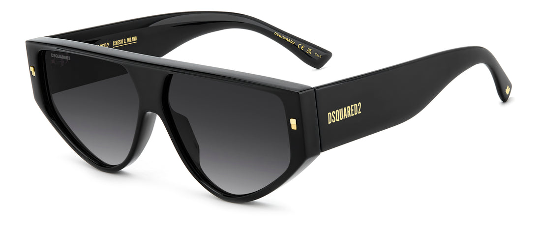 Occhiali da sole dsquared2 d2 0201/s 807 9o negro other shape masculino taglia 61mm - Vista principale