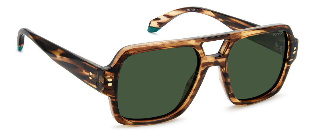Gafas de sol polaroid pld 6250/s/x 9n4 uc havana navigator masculino talla 54mm - Vista de detalle