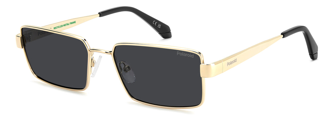 Occhiali da sole polaroid pld 6255/s/x 2f7 m9 dorado rectangular masculino taglia 56mm - Vista principale