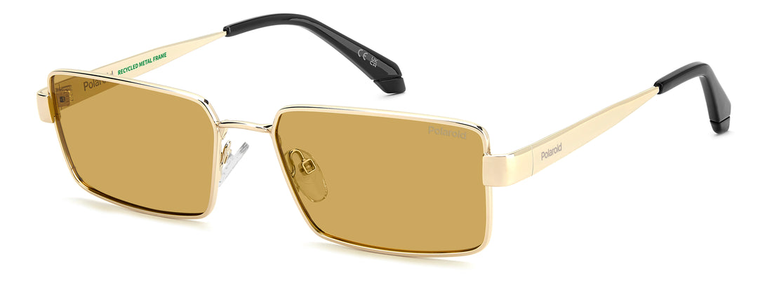 Occhiali da sole polaroid pld 6255/s/x lpe mu dorado rectangular masculino taglia 56mm - Vista principale