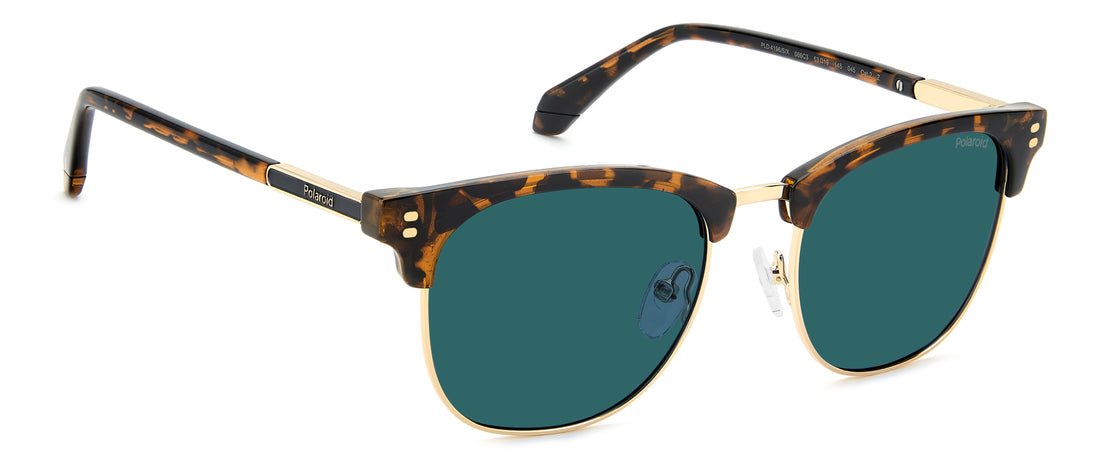 Gafas de sol polaroid pld 4196/s/x 086 c3 havana rectangular masculino talla 53mm - Vista de detalle