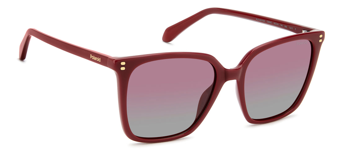 Sonnenbrillen polaroid pld 4201/s/x c9a gc rojo square femenino größe 55mm - Detailansicht