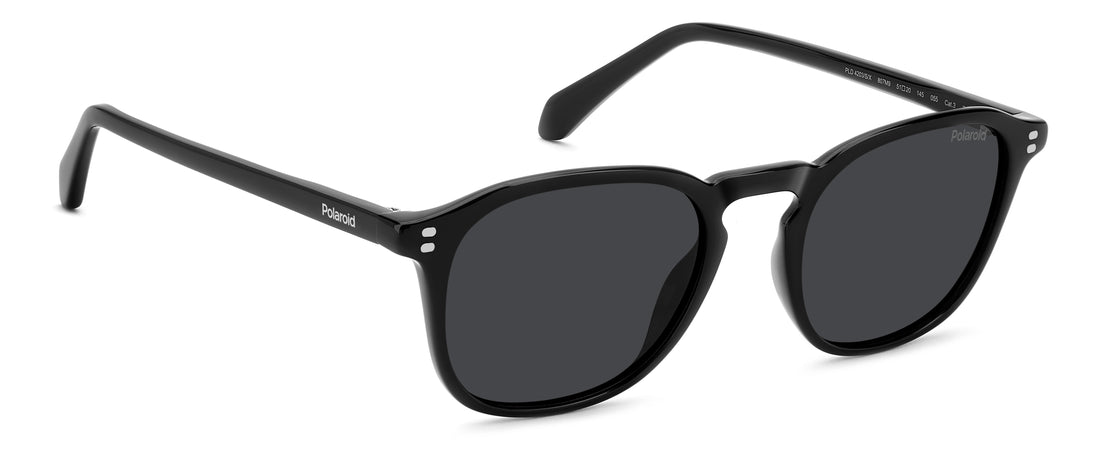 Gafas de sol polaroid pld 4203/s/x 807 m9 negro round masculino talla 51mm - Vista de detalle