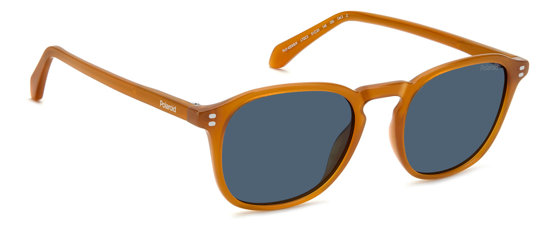 Gafas de sol polaroid pld 4203/s/x l7q c3 naranja round masculino talla 51mm - Vista de detalle