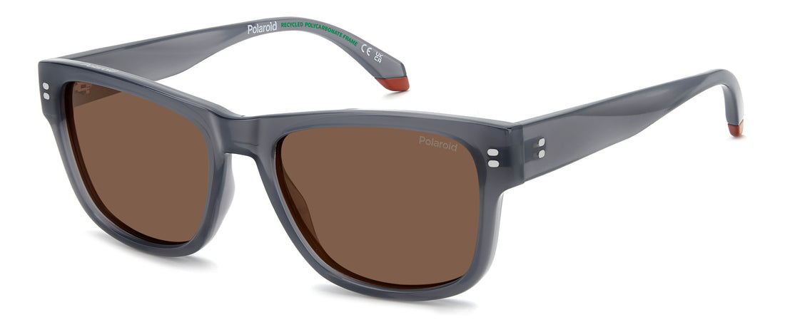 Gafas de sol polaroid pld 6252/s/x xw0 sp azul square masculino talla 55mm - Vista principal