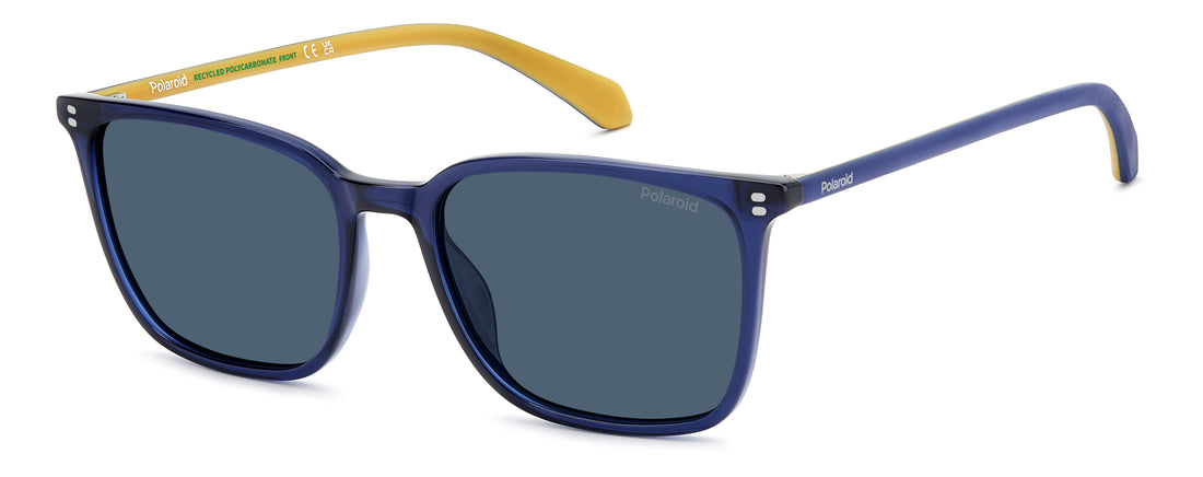 Occhiali da sole polaroid pld 4207/s/x pjp c3 azul rectangular masculino taglia 55mm - Vista principale