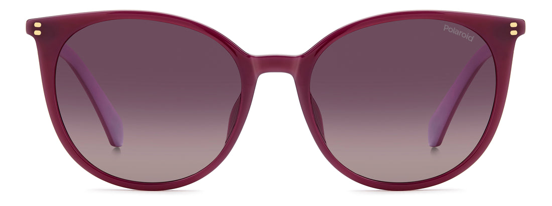 Occhiali da sole polaroid pld 4208/s/x 0t7 jr burdeos cat eye femenino taglia 55mm - Vista dettagliata