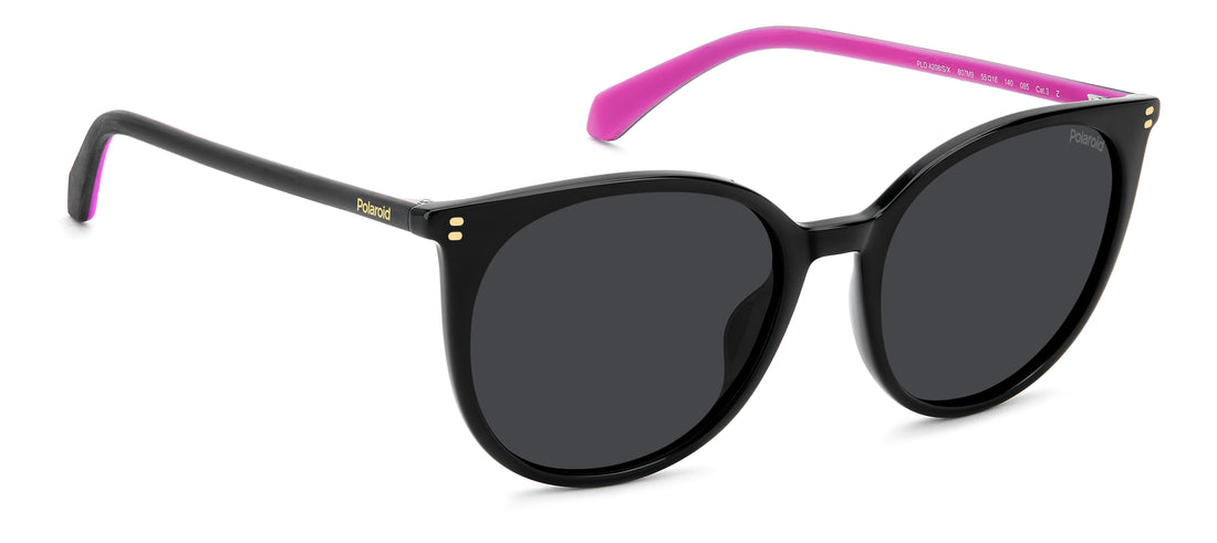 Occhiali da sole polaroid pld 4208/s/x 807 m9 negro cat eye femenino taglia 55mm - Vista dettagliata