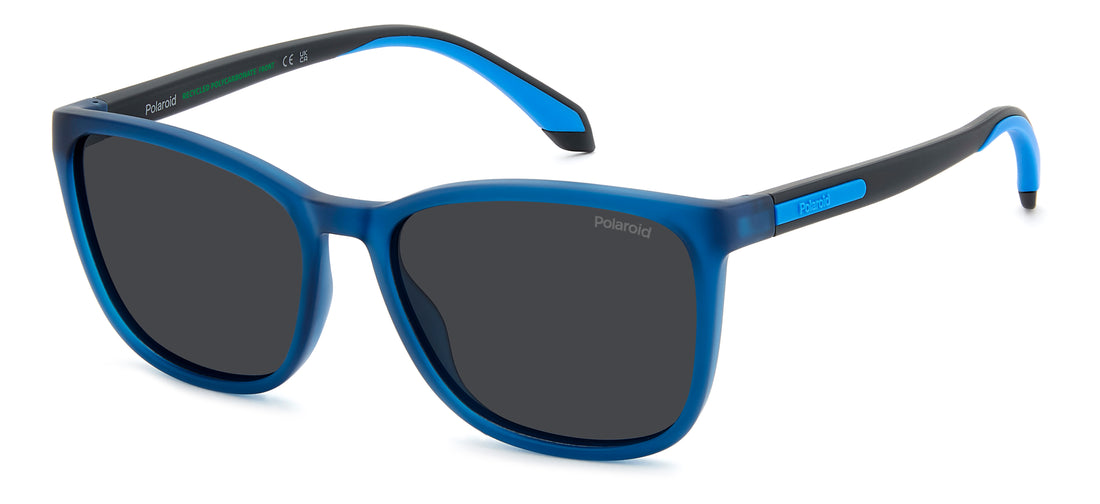 Zonnebrillen polaroid pld 2169/s/x fll m9 azul square femenino maat 56mm - Hoofdaanzicht