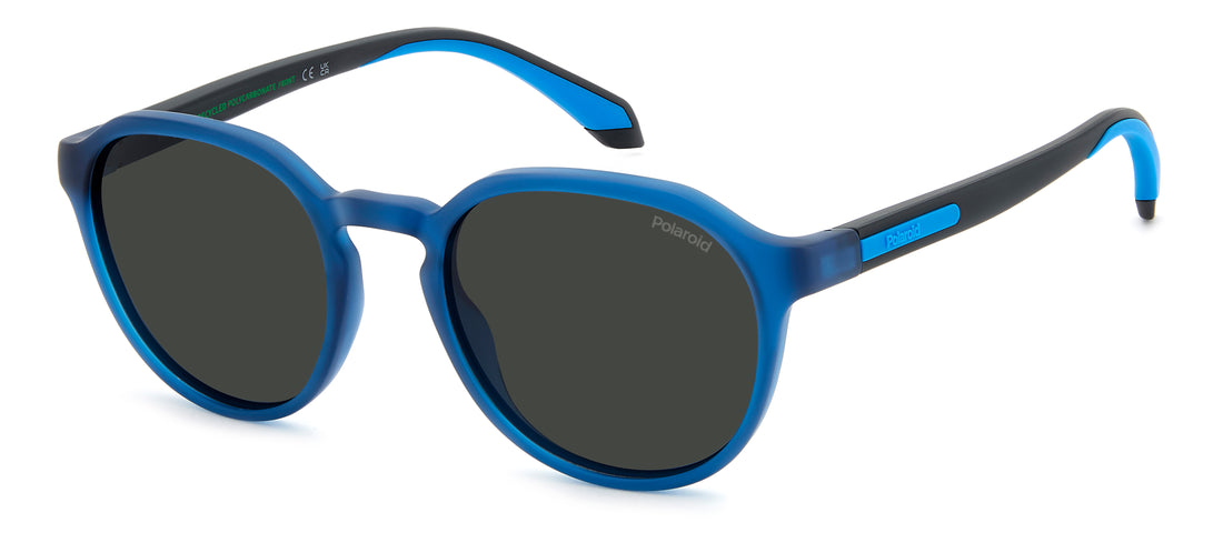 Zonnebrillen polaroid pld 2170/s/x fll m9 azul square masculino maat 52mm - Hoofdaanzicht